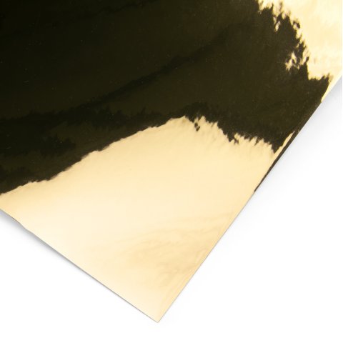 Aslan Spiegelklebefolie beidseitig spiegelnd CA23, PET, gold, b = 1250 mm, Rolle 25 m