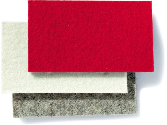 100 % Wool felt, coloured, 3 mm
