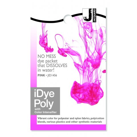 iDye colorante textil, poliéster Bolsa 14 g, para tejidos sintéticos, Rosa