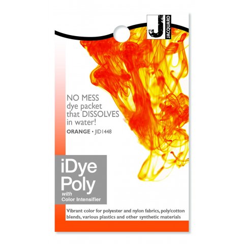 iDye colorante textil, poliéster Bolsa 14 g, para tejidos sintéticos, naranja