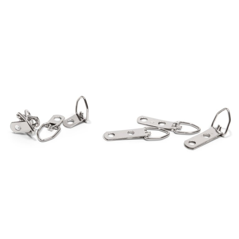 Screw-on picture hanger for wood frames