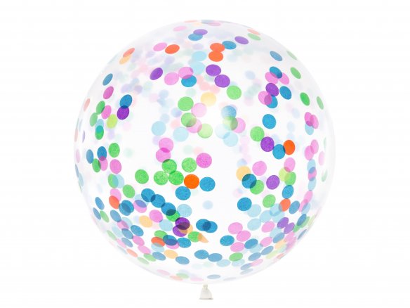 Pallone gigante con ripieno di coriandoli