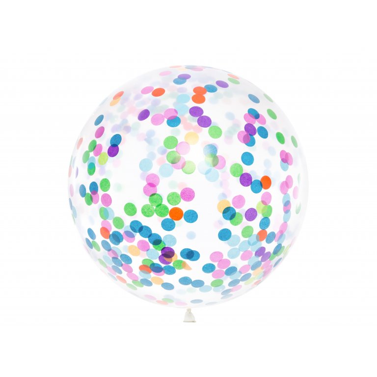 Pallone gigante con ripieno di coriandoli