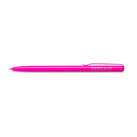 Penna a sfera Fabriano Twist Slim 5 mm x 120 mm, alloggiamento in metallo rosa