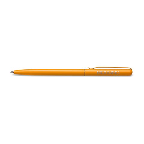 Penna a sfera Fabriano Twist Slim 5 mm x 120 mm, alloggiamento in metallo giallo