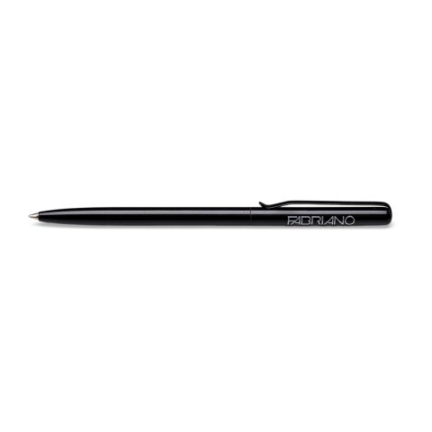 Fabriano Dreh-Kugelschreiber Slim Pen 5 mm x 120 mm, Metallgehäuse schwarz