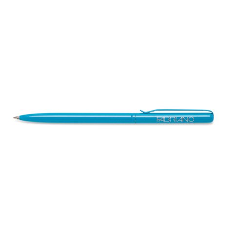 Fabriano Dreh-Kugelschreiber Slim Pen 5 mm x 120 mm, Metallgehäuse hellblau