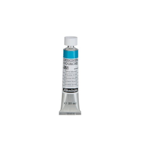 Schmincke gouache paint Designers HKS Metal tube 20 ml, turquoise bluish (551)