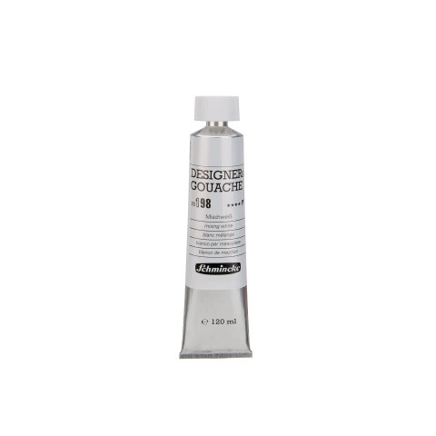 Schmincke gouache paint Designers HKS Metal tube 120 ml, mixed white (198)