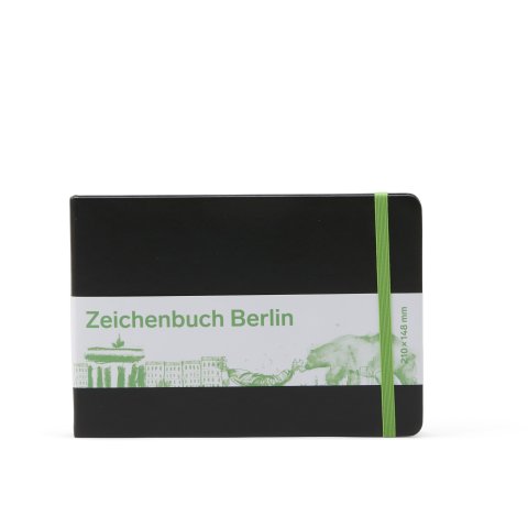 Zeichenbuch Berlin naturweiß, 140 g/m² 210 x 148 mm, QF, 80 Bl/160 S, Fadenheftung