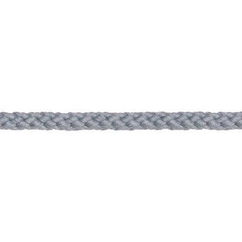 Cordón redondo trenzado, algodón ø 8 mm, gris pálido (004)