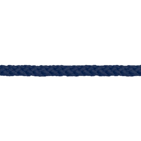 Cordón redondo trenzado, algodón ø 8 mm, azul oscuro (223)