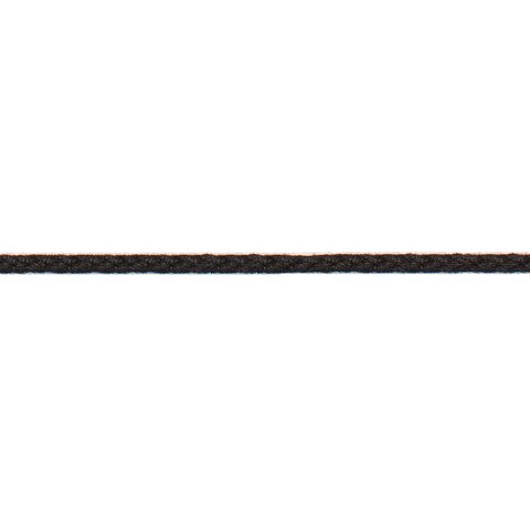 Cordón redondo trenzado, algodón ø 2 mm, negro (000)