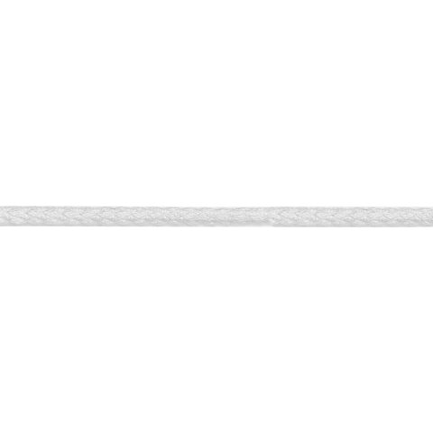 Corda rotonda intrecciata, cotone ø 2 mm, bianco (009)