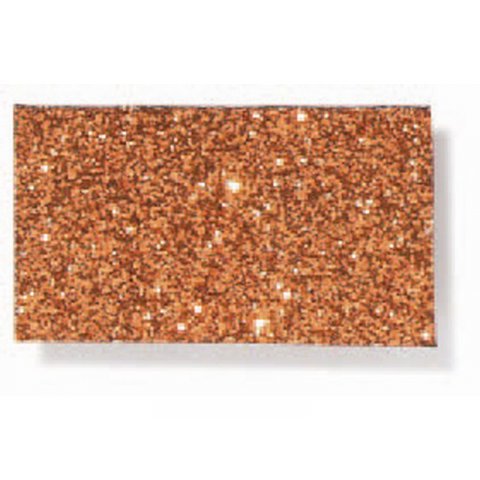 Glitter fabric, coloured 600 g/m², w=1500, copper (copper)