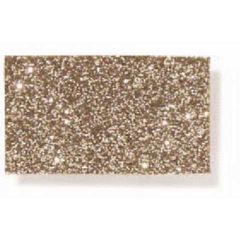 Glittergewebe farbig 600 g/m², 210 x 297 DIN A4, Sand (gold)