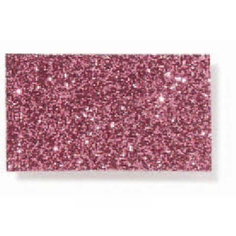 Glitter fabric, coloured 600 g/m², 210 x 297  A4, dusty rose (rose pink)