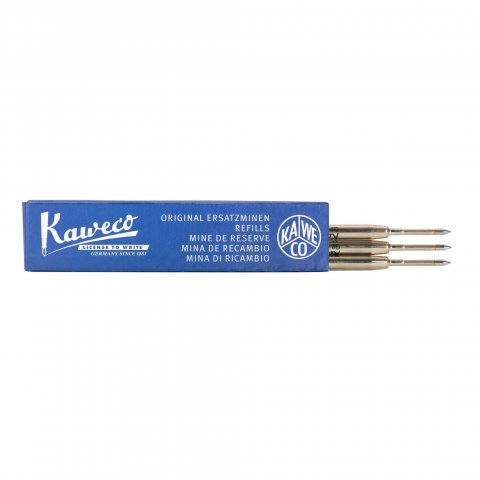 Recambios Kaweco biros G2, juego 3 conductores, ancho de línea 0,8 mm, azul