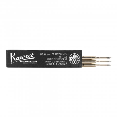 Kaweco ballpoint pen refills G2, set 3 leads, line width 1.0 mm, black