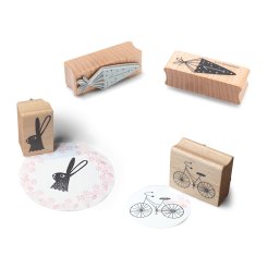 Motivstempel aus Holz