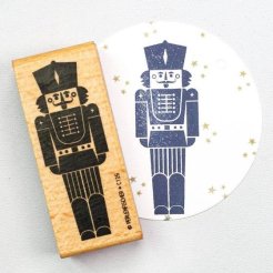 Motivstempel aus Holz, Nussknacker, Motivgröße = 66 mm x 24 mm
