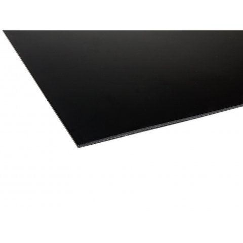 Fibra de cuero, revestida, de color s=1,5 mm, aprox.  500 x 710, negro