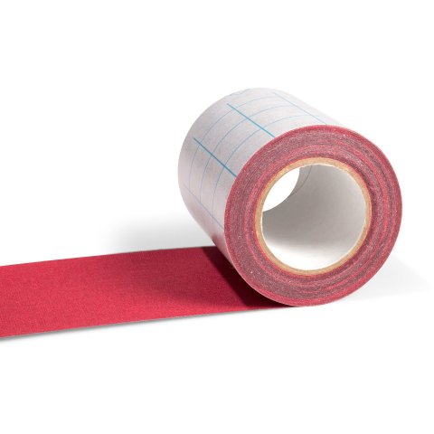Filmoplast T linen fabric, self-adhesive th=0.24 mm, w=80, red