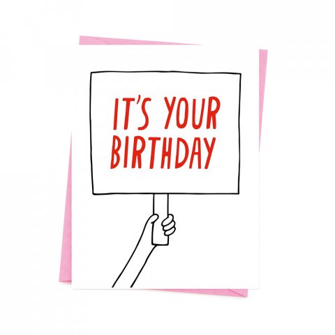 Ashkahn Grußkarte mit Kuvert DIN A6/C6, It's your birthday