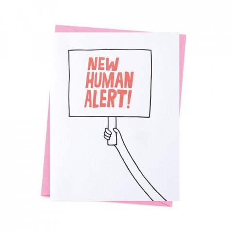 Ashkahn Grußkarte mit Kuvert DIN A6/C6, New human alert