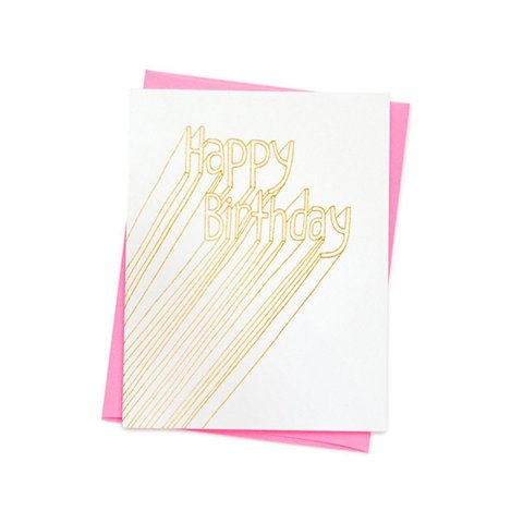 Ashkahn greeting card with envelope DIN A6/C6, Happy birthday