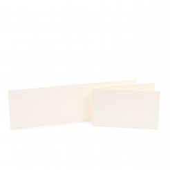 Rivoli Briefpapier Klappkarte Dame quer 200 g/m², 133 x 83 mm, 10 Stück, gelblich weiß