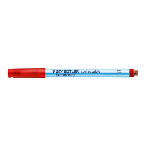 Staedtler Lumocolor correctable 305 pen red, bullet tip (F)