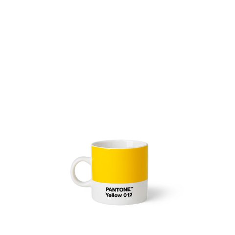 Pantone porcelain espresso cup with handle ø approx. 60 mm, h = approx. 61 mm, yellow 012