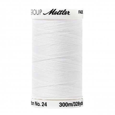 Amann Mettler Sewing thread thread lay no. 24 l = 300 m, CO, Off White (0001)