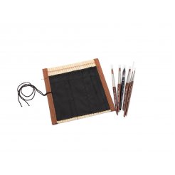 Raphaël viaggio acquerello pennello con stuoia di bambù, set