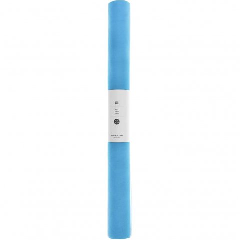 Dekotüll, Abschnitt farbig Rolle, b = 50 cm, l = 5 m, 100 % PES, blau