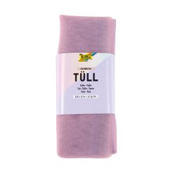 Decorative tulle, section colored, w = 50 cm, l = 3 m, 100 % PES, rainbow