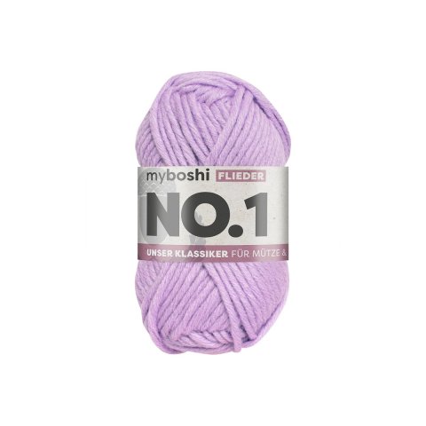Myboshi wool No.1 55 m, 70 % polyacrylic + 30 % merino, lilac (161)