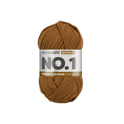 Myboshi Wolle No.1 55 m, 70 % Polyacryl + 30 % Merino, muskat (176)