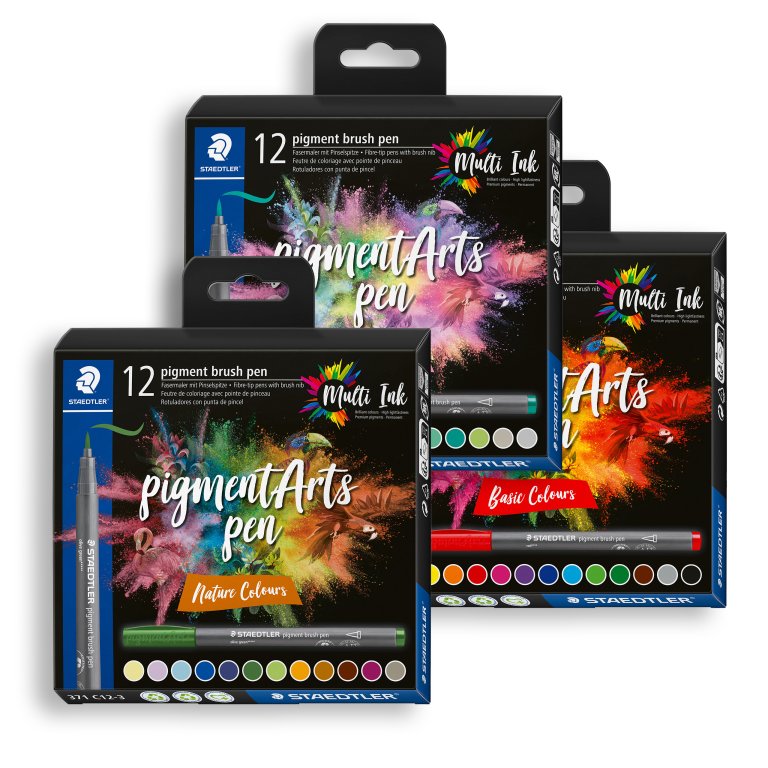 Penna a pennello Staedtler Pigment Arts, set