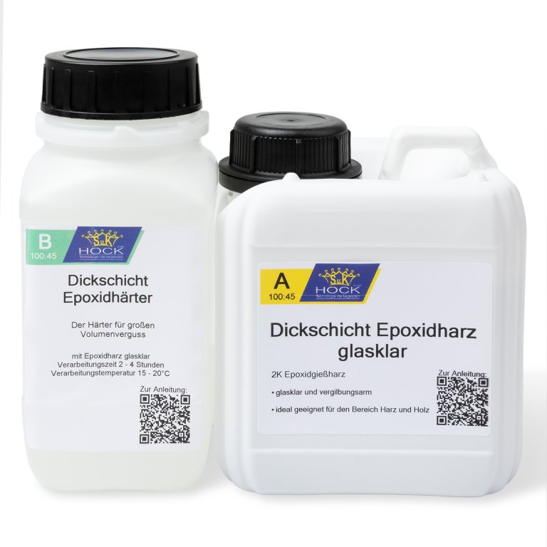 Sistema de resina de colada epoxi de capa gruesa cristalina