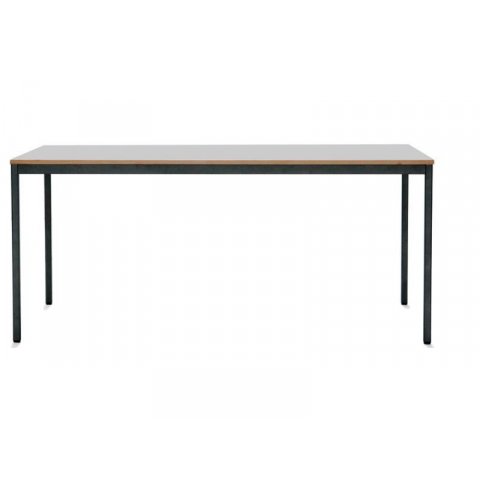 Mesa modular M1 frame: metallic grey, tabletop: white, 19x800x1600 mm
