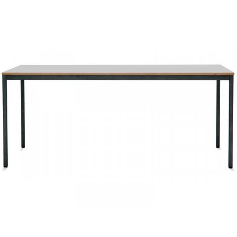 Modulor Table M1 frame: metallic grey, tabletop: white, 19x900x1800 mm