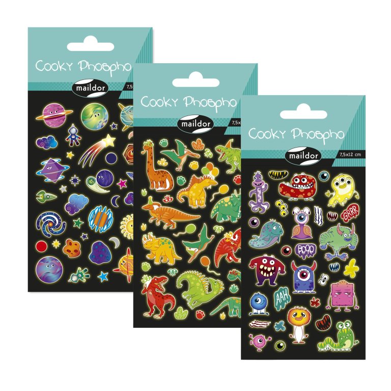 Pack de pegatinas fosforescentes Cooky Phospho