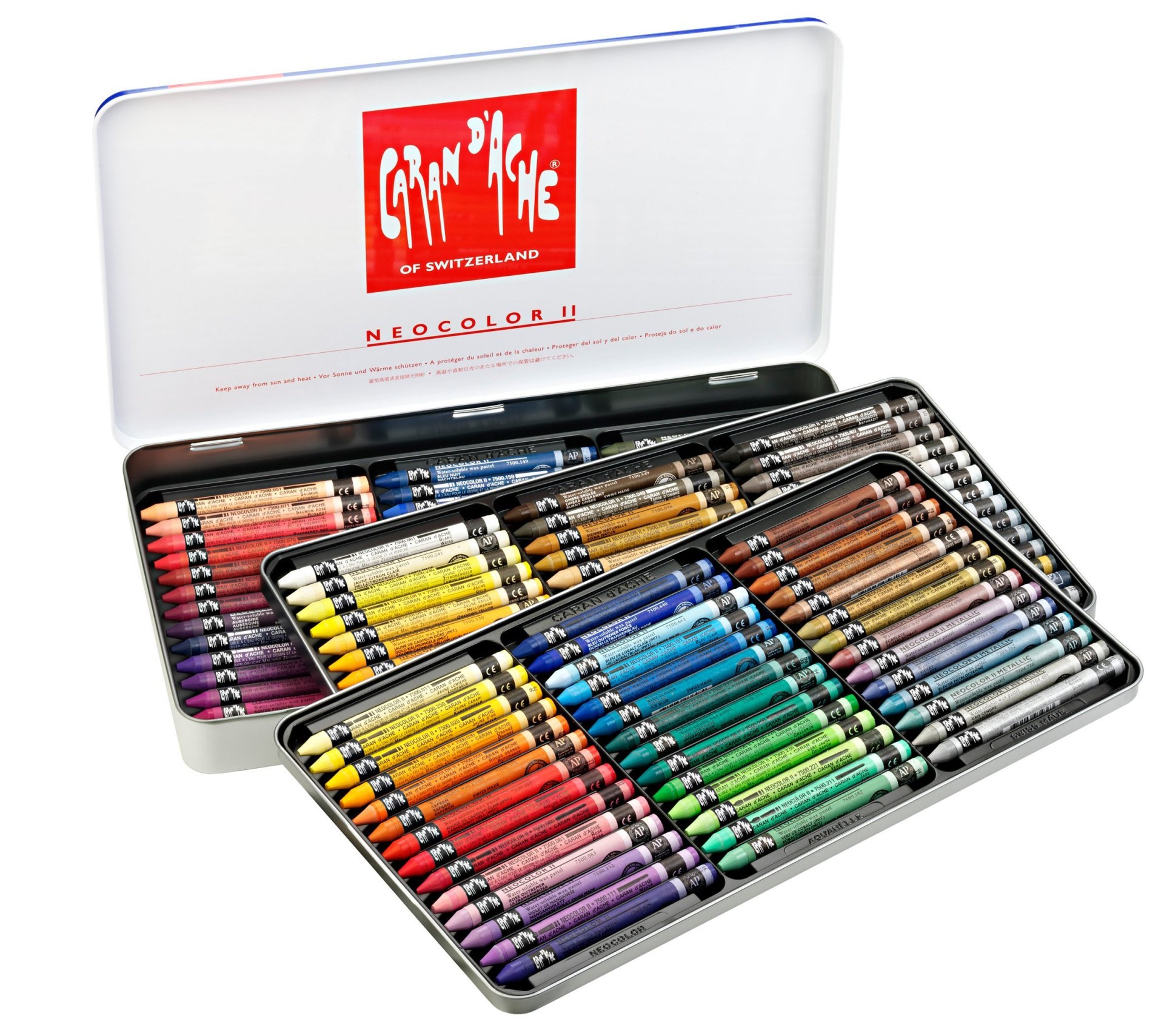 Buy Caran d'Ache wax crayon Neocolor ll, set online at Modulor