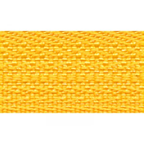 Cerniera lampo sintetica, denti 5 mm., divisibile 250 mm, giallo mais (0650613-506)