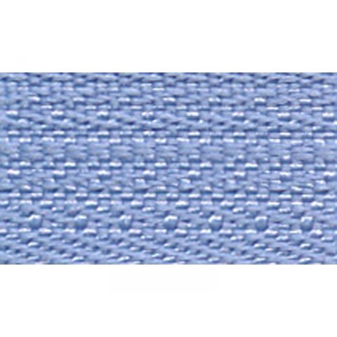 Cremallera de plástico acabada, espiral 250 mm, azul pastel (0561179-546)