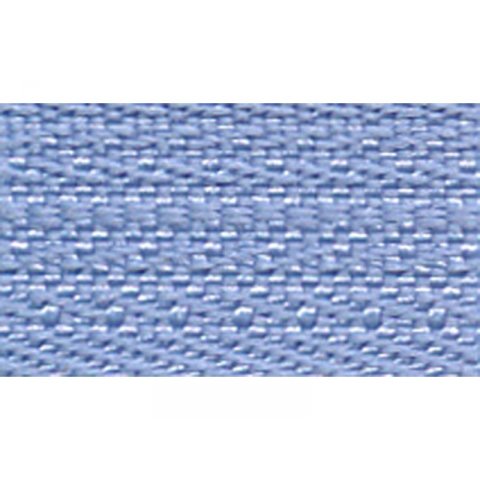 Cremallera de metal acabada, Plata, 5 mm 220 mm, azul pastel (0573986-546)