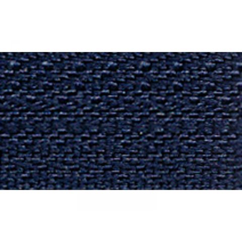 Zip fastener, metal antique, 5 mm, not separable 80 mm, marine blue (0643475-058)