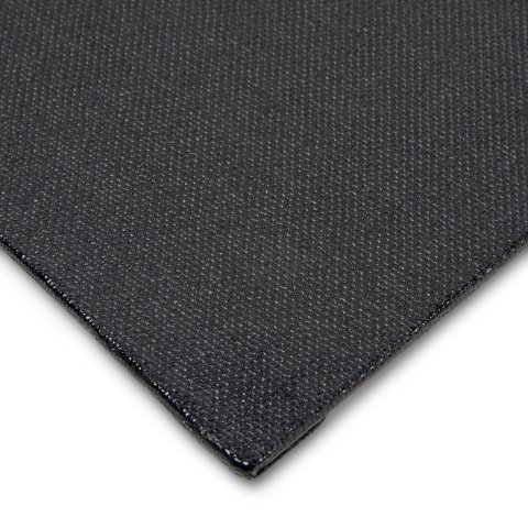 Painting board black, primed, 250 g/m² laminated with painting cloth (CO), s=2.3 mm, 50 x 50 mm